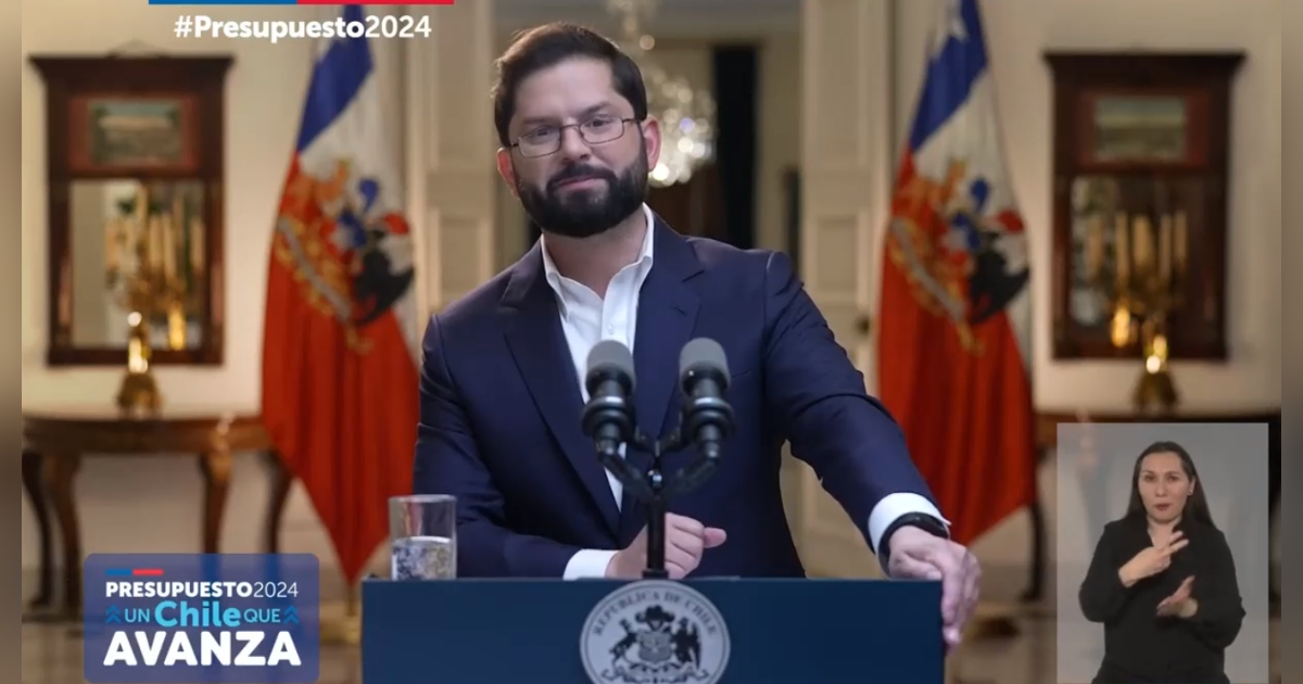 Gabriel Boric presupuesto 2024