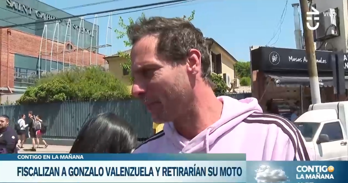 Gonzalo Valenzuela fiscalizado moto