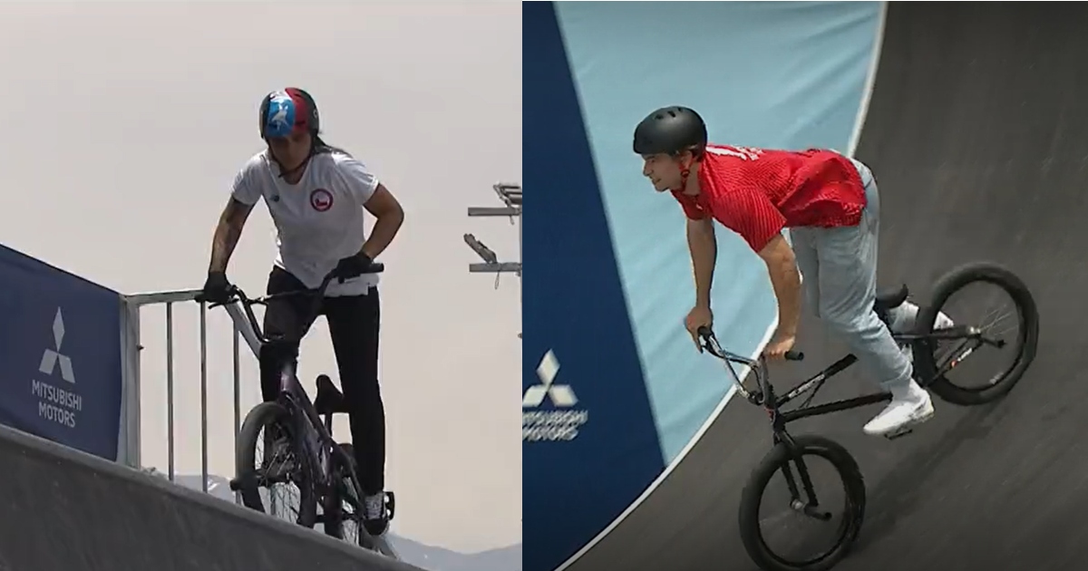 Santiago 2023: Macarena Pérez y José Manuel Cedano recibieron medallas de plata en BMX Freestyle
