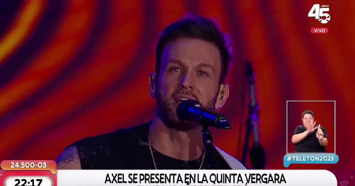 Axel arrasó en el cierre de la Teletón 2023: su look generó comentarios