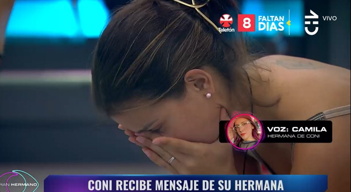 Cony sorpresa llamada hermana Gran Hermano 