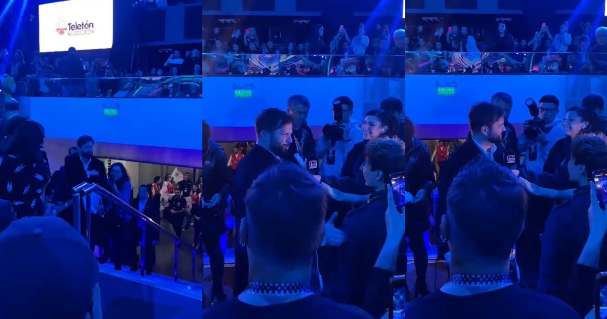 Así fue la llegada de Gabriel Boric a la Teletón: conversó con iCata y el 'Chico Eléctrico'