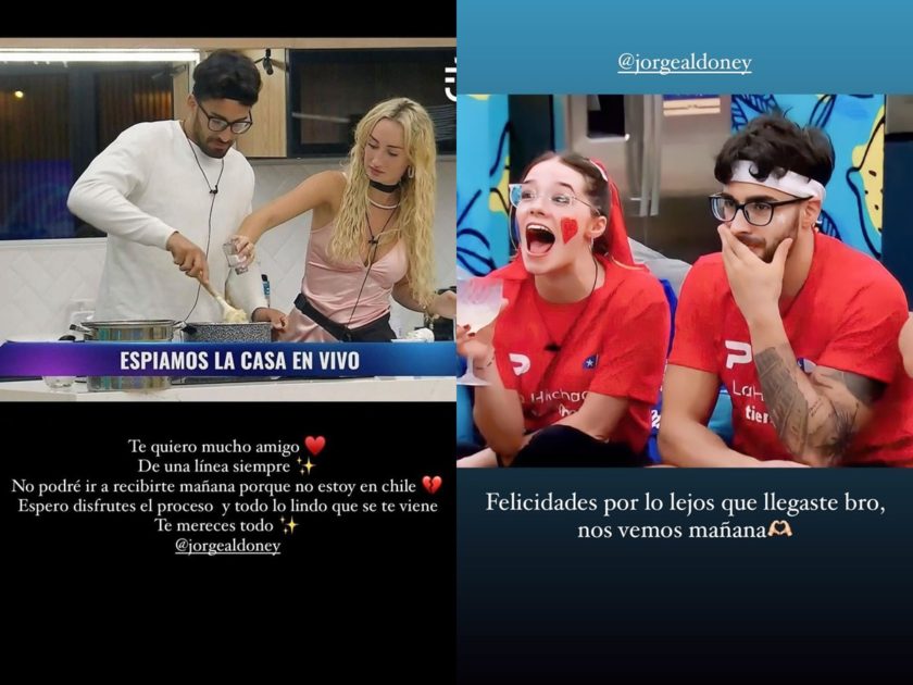 Fran y Alessia dedicaron bellos mensajes a Jorge tras eliminación de Gran Hermano: "Te mereces todo"