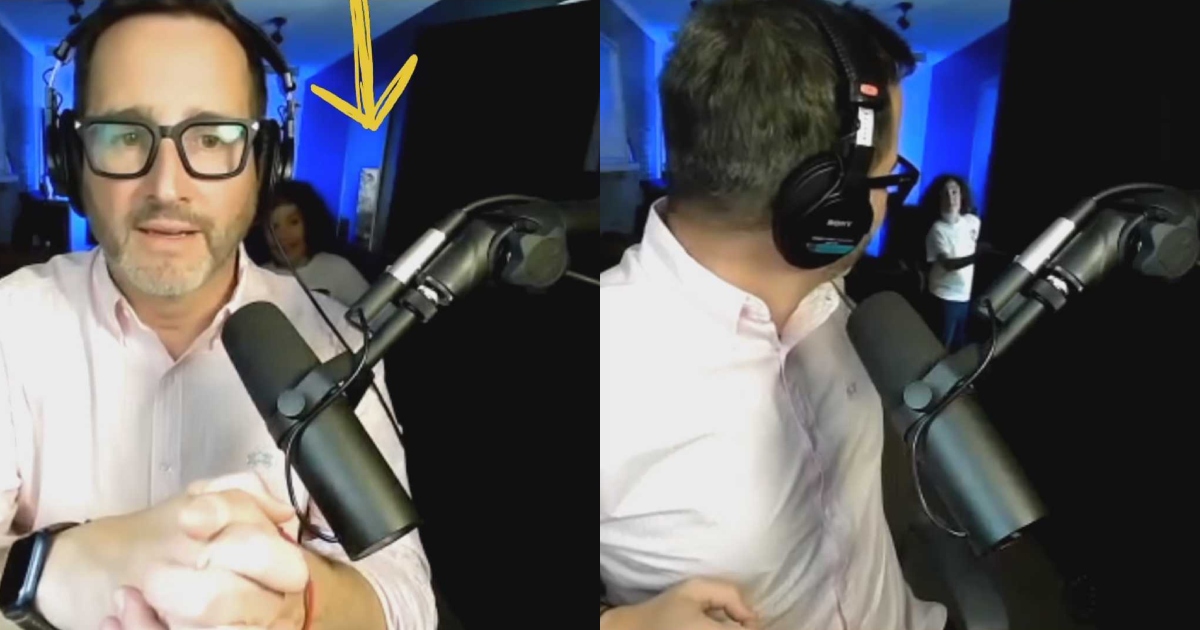 Eduardo Fuentes sufrió adorable interrupción durante entrevista online: 