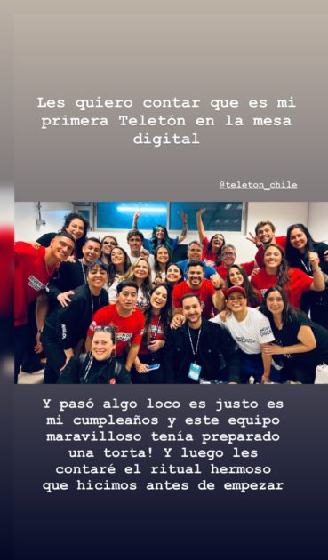 Joaquín Méndez pasa su cumpleaños en Teletón