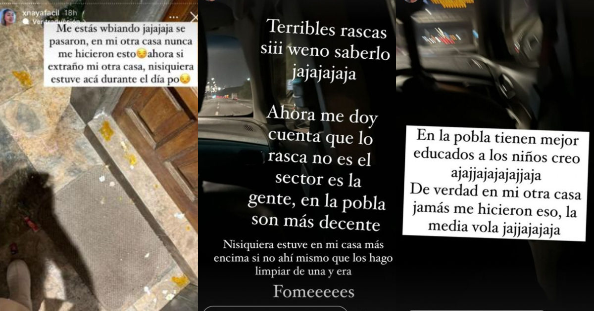 Naya Fácil se molestó tras sufrir “travesuras” en Halloween: ”En la pobla son más decentes”