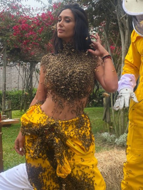 Pamela Díaz se sometió a prueba extrema con casi 30 mil abejas en Tierra Brava: así quedó su cuerpo