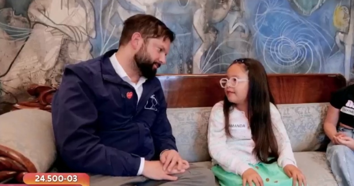 Niña embajadora de la Teletón hizo curiosa pregunta a presidente Boric: 