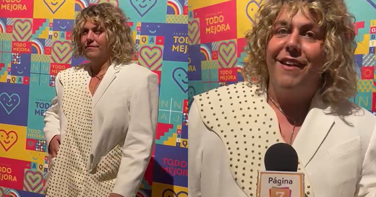 Simón de la Costa brilló con look en Premios Todo Mejora: "Esto es por la comunidad y es relevante"