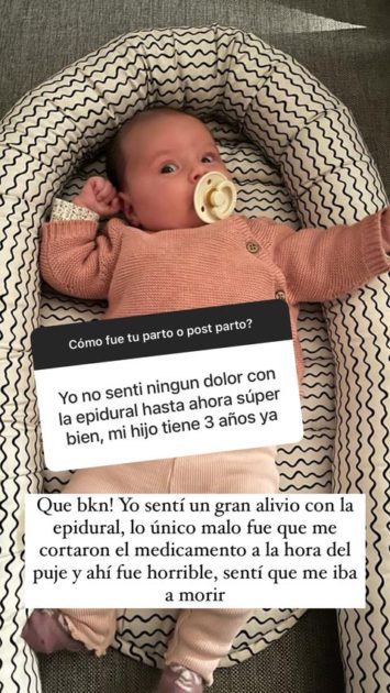 Natalia Arenita Rodríguez detalló inconvenientes que tuvo en su parto: "Sentí que me iba a morir”
