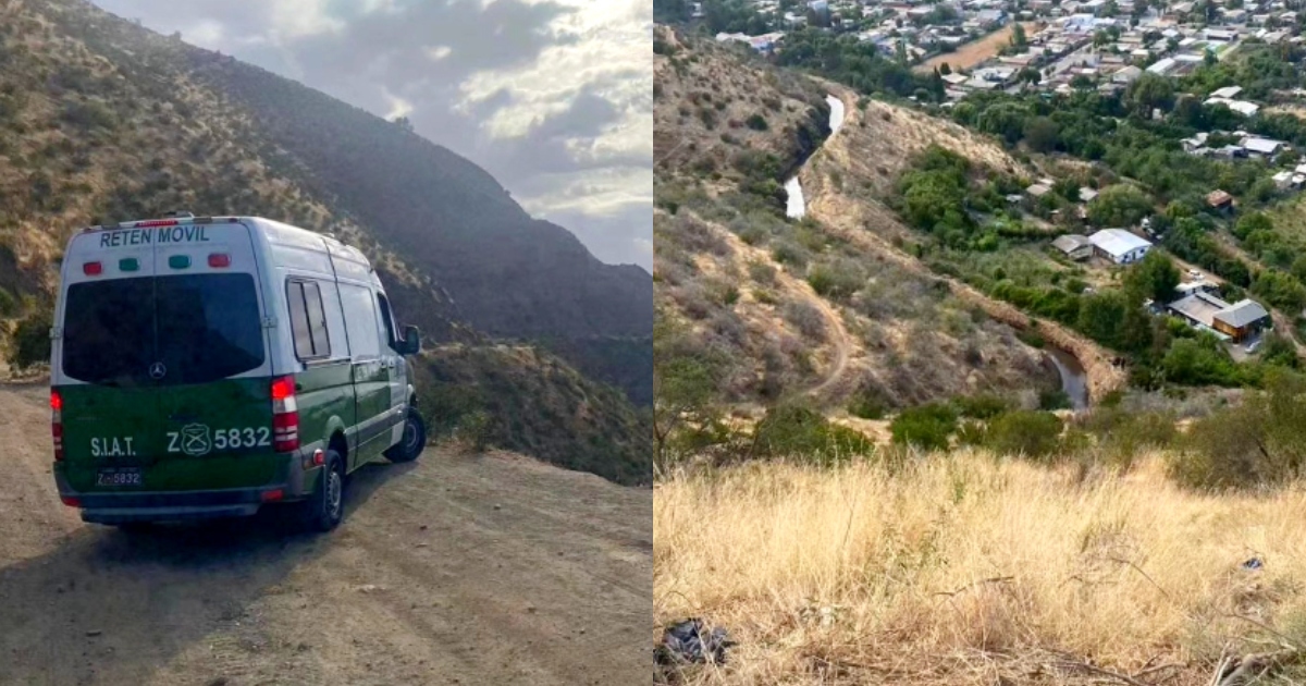 Caída de camioneta por acantilado