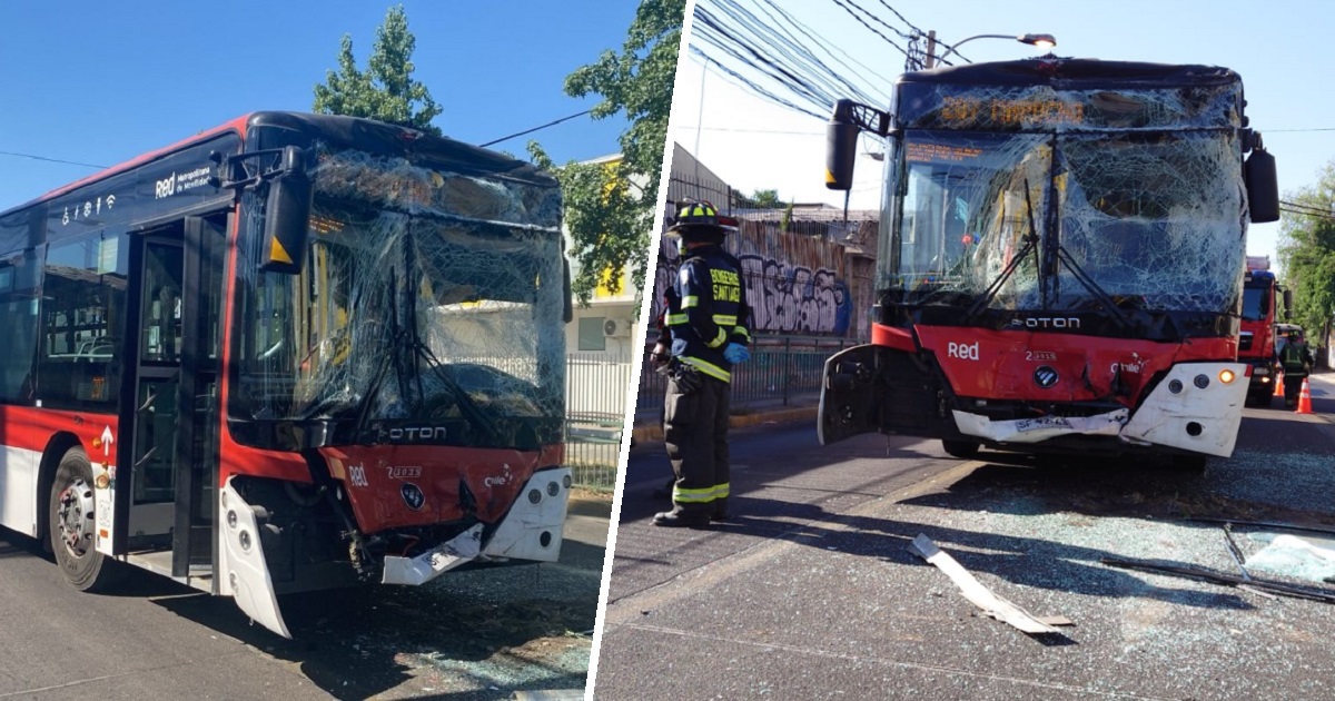 choque buses red Santiago conductor drogas