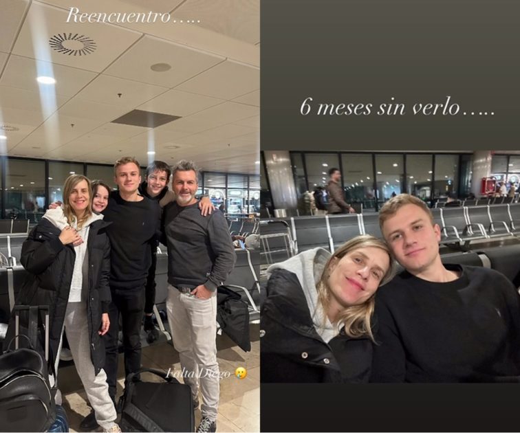 Diana Bolocco vivió emotivo encuentro con su hijo Pedro: viajaron en familia a Europa