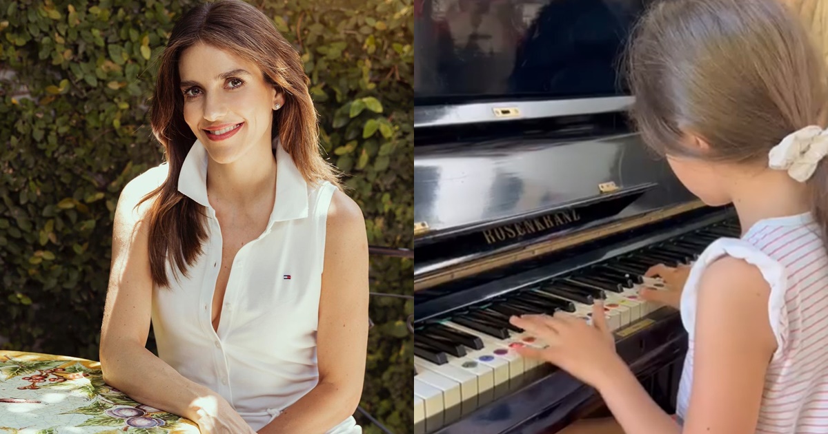 María Luisa Godoy compartió tierno video de su hija tocando piano: deslumbró al pequeño Domingo