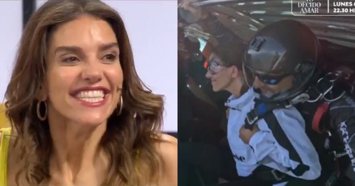 María Luisa Godoy venció sus miedos y se lanzó en paracaídas: 