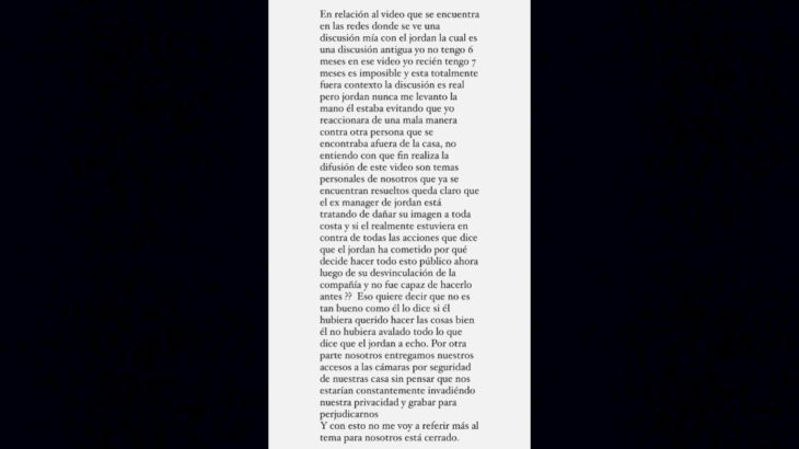 respuesta video Jordan 23