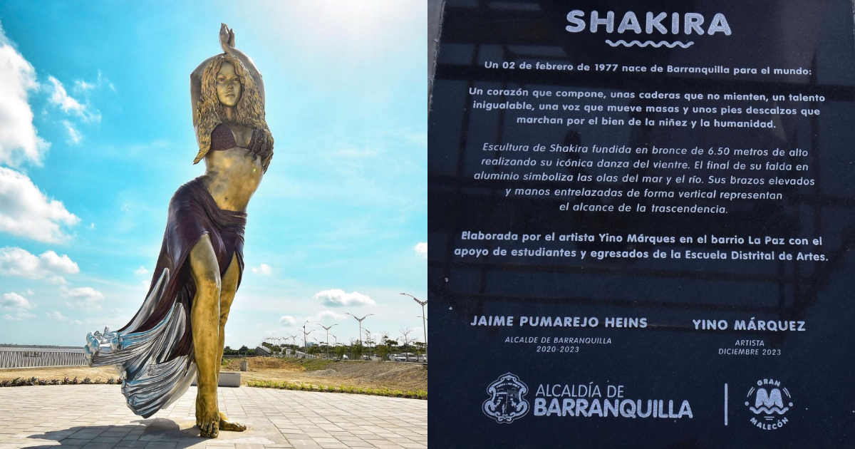 Estatua Shakira en Barranquilla