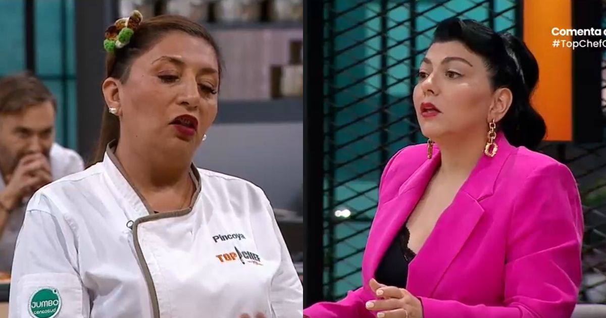 Cruce entre Fernanda Fuentes y Pincoya en Top Chef