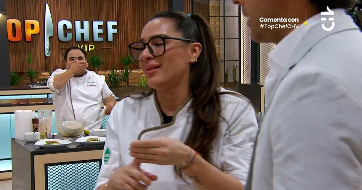 La reacción de Juan Pablo a accidente de Gianella Marengo en Top Chef VIP