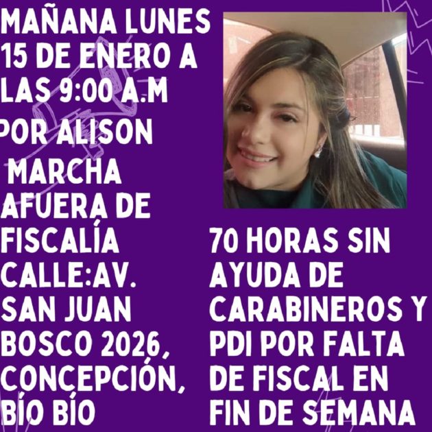 Desaparición de Alison Muñoz en Concepción: se subió a auto de aplicación y no volvió más