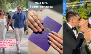 Los primeros registros del matrimonio de Wilma González: española destacó con bello look de novia