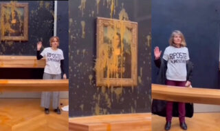 Activistas lanzaron sopa sobre Mona Lisa