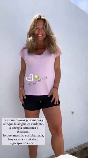 Soledad Onetto sorprendió con fotografía de su avanzado embarazo: ya tiene 35 semanas