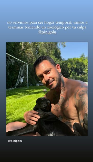 Mauricio Pinilla adoptó a perrita afectada por incendio