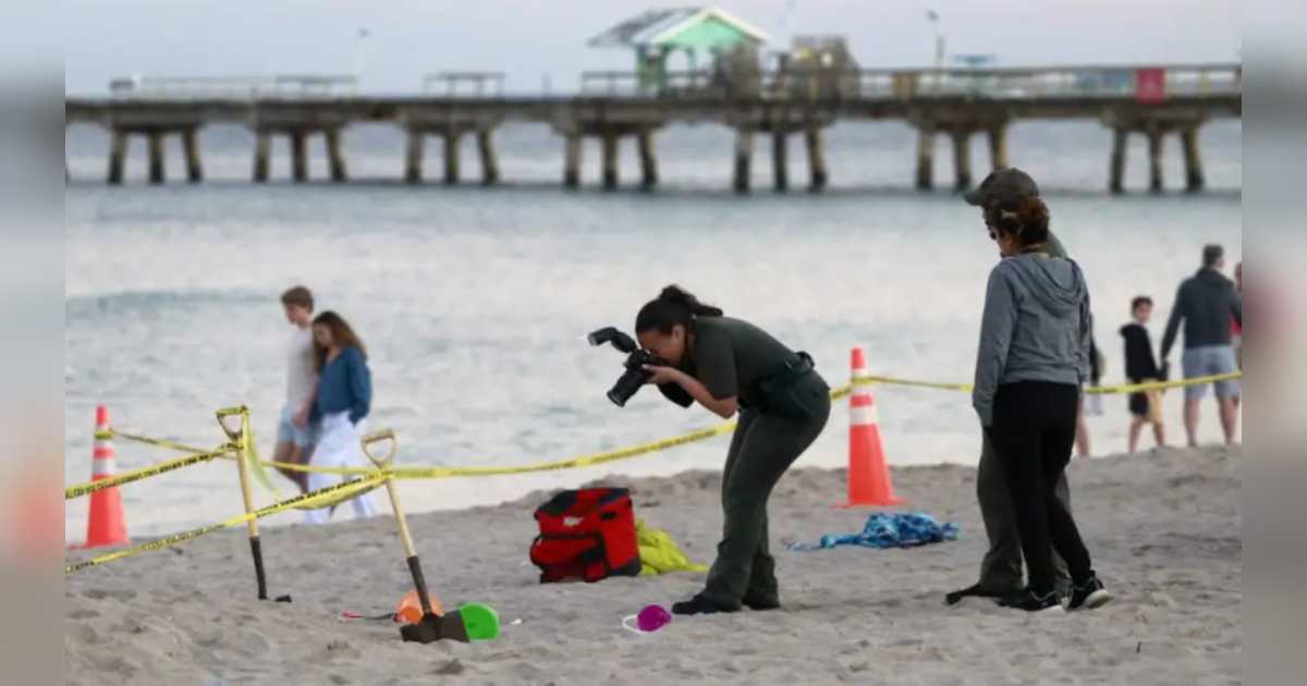 Muere niña que quedó enterrada en la arena tras hacer pozo en la playa en Estados Unidos