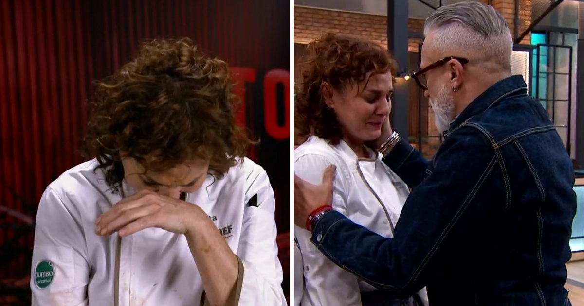 Berta Lasala rompió en llanto tras accidente con la juguera en Top Chef VIP: Sergi Arola la contuvo