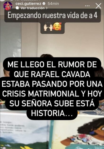 Cecilia Gutiérrez habló del supuesto quiebre matrimonial entre Rafael Cavada y Fiorella Choca