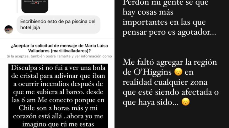 Coté López alzó la voz tras críticas por viajar previo a incendios en Valparaíso: "Es agotador"