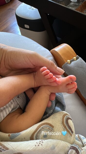 Daniela Castillo mostró a su hijo Matteo