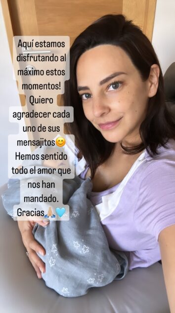 Daniela Castillo compartió primeros registros de su hijo Matteo