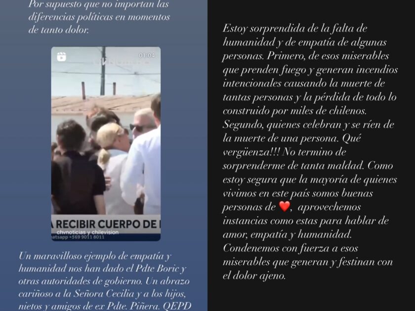 Diana Bolocco reflexionó tras muerte de Sebastián Piñera: "Boric nos ha dado un maravilloso ejemplo…"