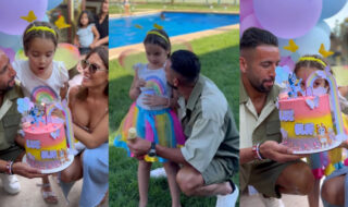 Gala Caldirola y Mauricio Isla celebraron juntos el cumpleaños de Luz Elif: “6 añitos y siento…”