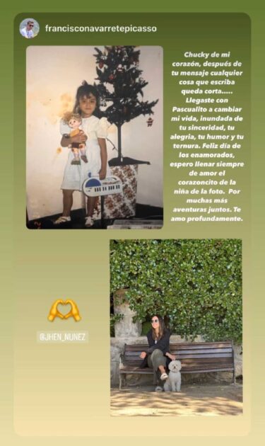 Jhendelyn Núñez compartió romántica publicación con su pareja