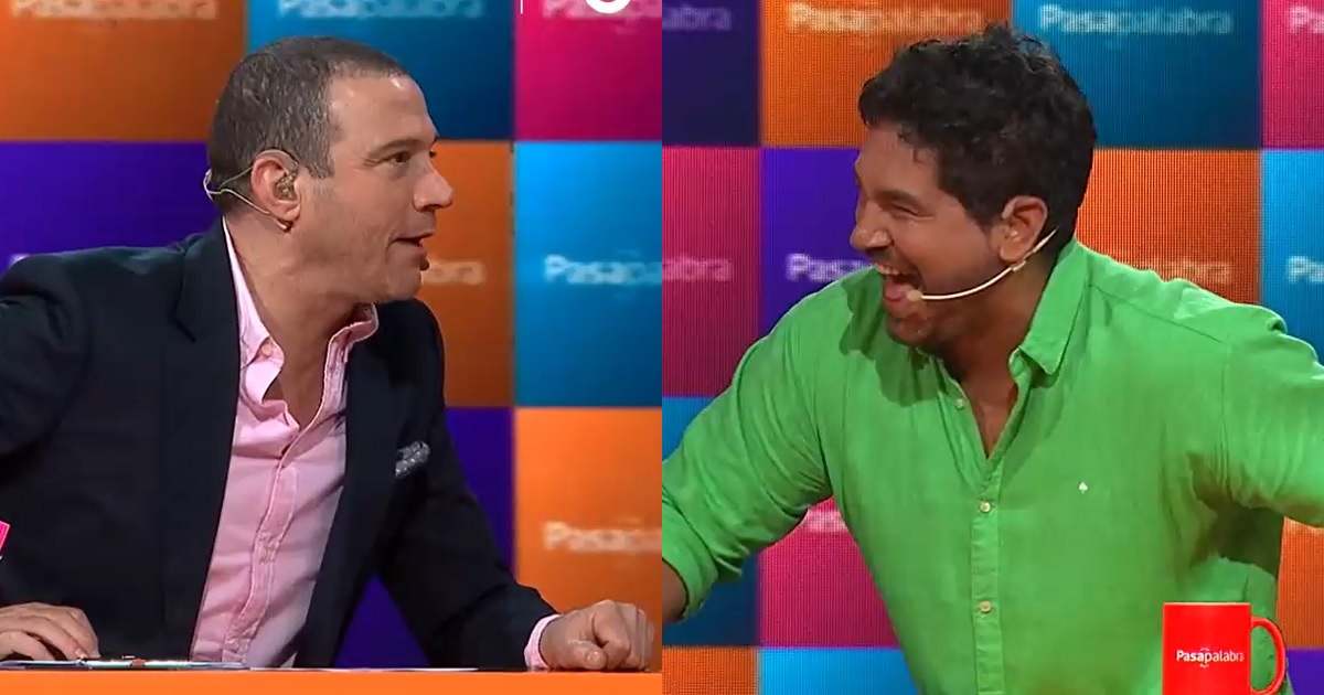 Julián Elfenbein sufrió lapsus en Pasapalabra y Gino Costa lo corrigió