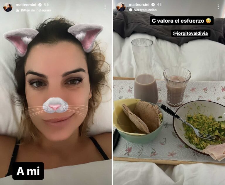 El desayuno cumpleañero que Jorge Valdivia le preparó a Maite Orsini