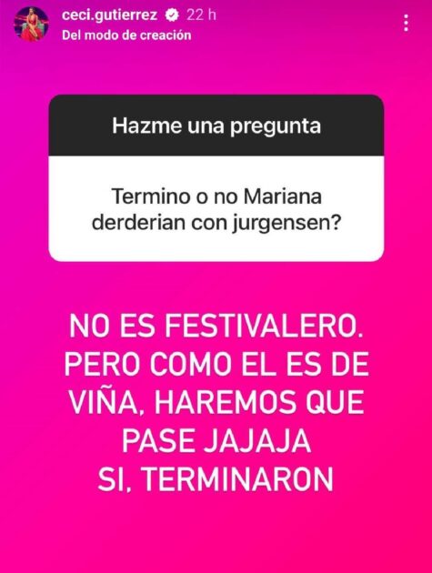 Mariana Derderián y Mauricio Jürgensen terminaron su relación