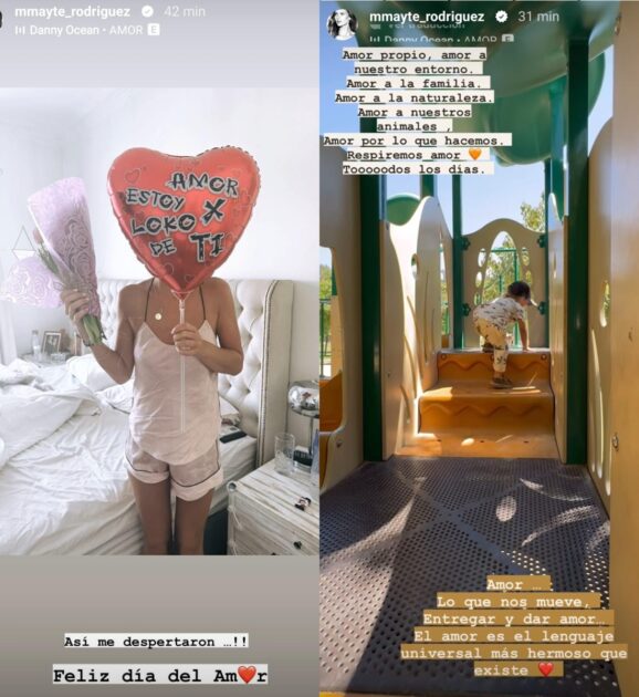 Mayte Rodríguez celebró el día del amor: fue sorprendida por su pareja Camilo Figueroa