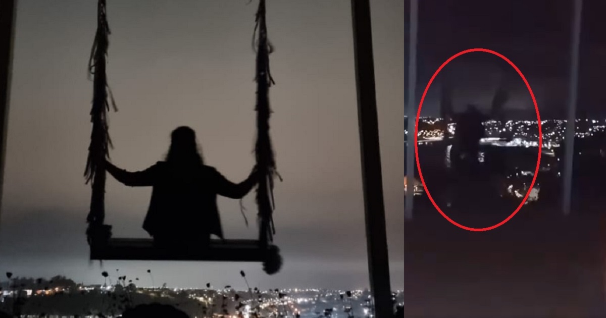 Captan a mujer que cayó a quebrada mientras se balanceaba en 'Columpio de los Deseos' de Lota