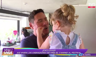 Pancho Saavedra mostró a su hija en "Arriba Viña" y evidenció lo grande que está: "Ella es todo"