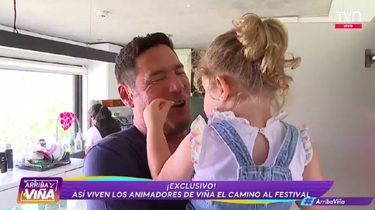 Pancho Saavedra mostró a su hija en "Arriba Viña" y evidenció lo grande que está: "Ella es todo"