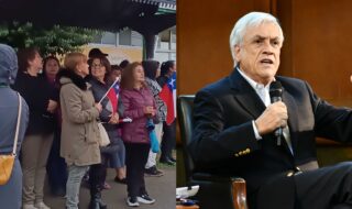 Decenas de personas llegan al Servicio Médico Legal de Valdivia a despedir a Sebastían Piñera