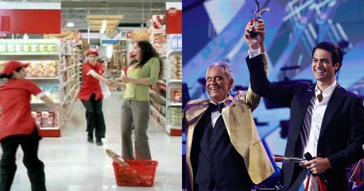 Comercial de supermercado se viralizó gracias a Andrea Bocelli en Viña 2024: "Gracias por el homenaje"