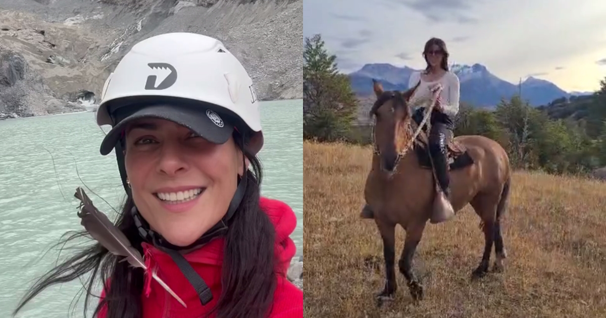 Tonka Tomicic continúa su viaje en la Patagonia: publicó registros cabalgando y de "mágicos" paisajes