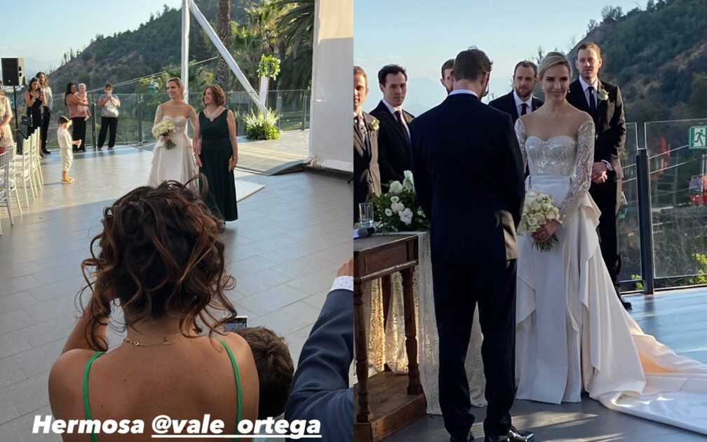 Las imágenes del matrimonio de Vale Ortega con Jhonathan Lawn
