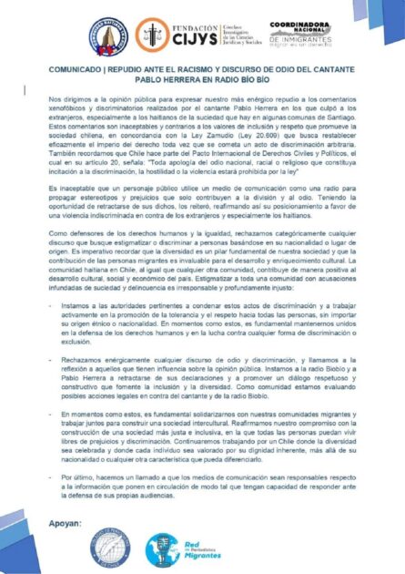 Repudian dichos de Pablo Herrera contra Mon Laferte e inmigrantes: comunidad haitiana alzó la voz
