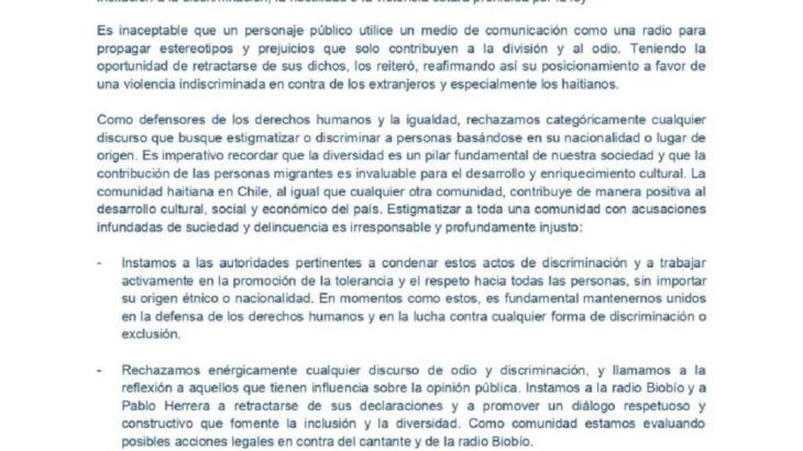 Repudian dichos de Pablo Herrera contra Mon Laferte e inmigrantes: comunidad haitiana alzó la voz